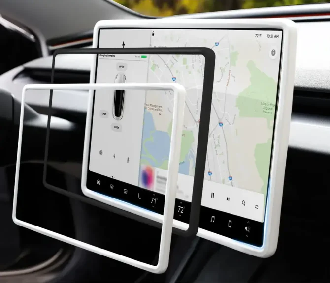 Protectie din silicon pentru rama ecran - Tesla Model 3 / Y - imagine 2